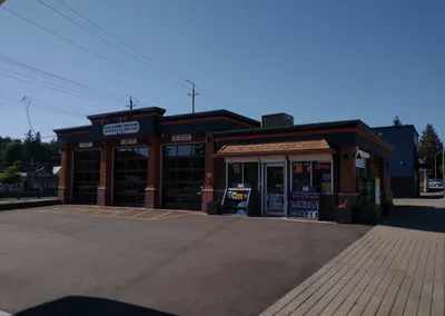 The shop from the parking lot