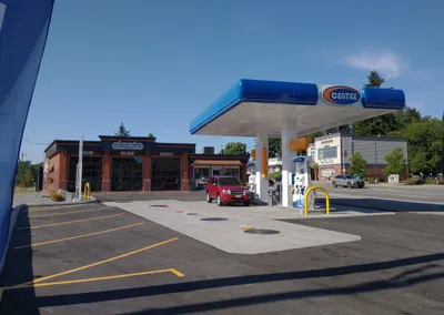 The Centex gas station, with the shop behind